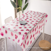 Valentine's Day Series Floral coloring peva table cover